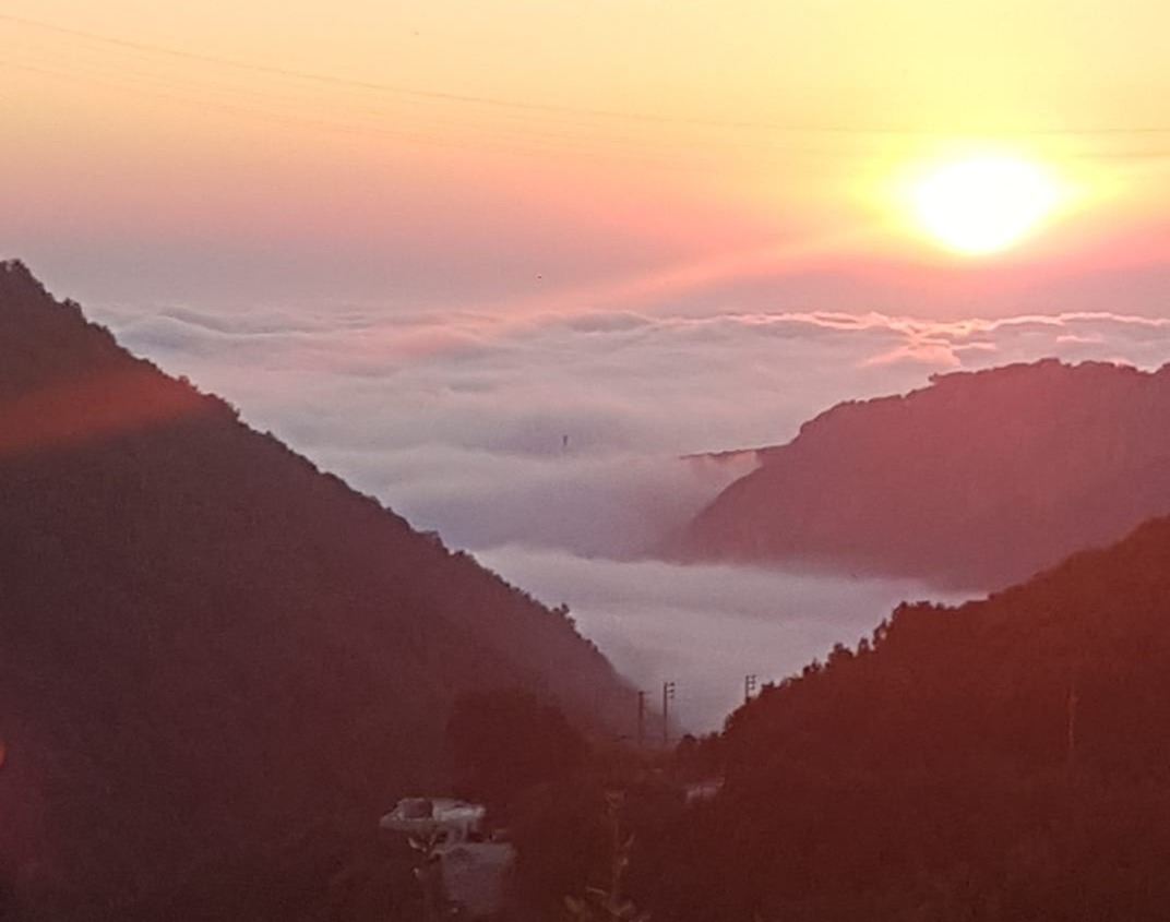 Land with a mountain view for sale in Hjoula, Jbeil