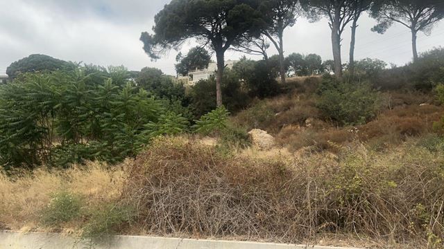 أرض بإطلالة على الجبل للبيع في بسوس، عاليه