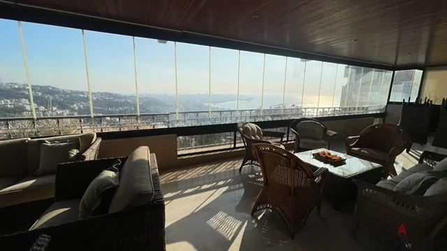 Sea-view apartment for sale in Rabieh, Metn