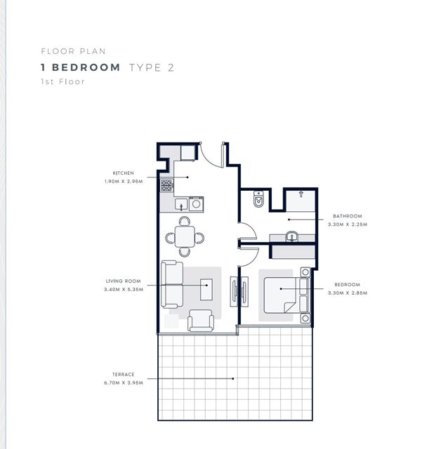 Apartment with a terrace for sale in Dubai, All - photo 2