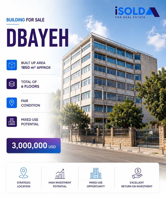 Building for sale in Dbaye, Metn
