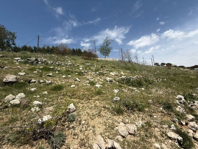 Land with a mountain view for sale in Raachine, Keserwan