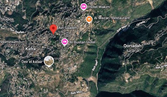 أرض بإطلالة على الجبل للبيع في عين سعاده، المتن